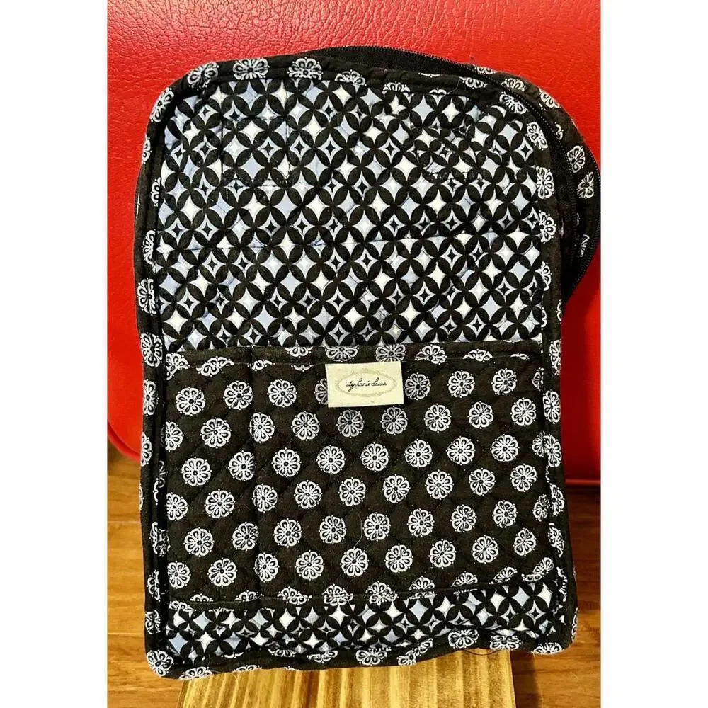 Stephanie Dawn Black and White‎ Patterned Hiking Backpack